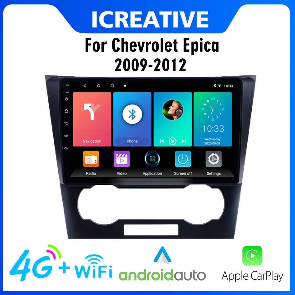 

For Chevrolet Epica 2009-2012 4G Car Radio 9 Inch 2 Din Android Autoaudio GPS Navigation FM AM Bluetooth Stereo Player