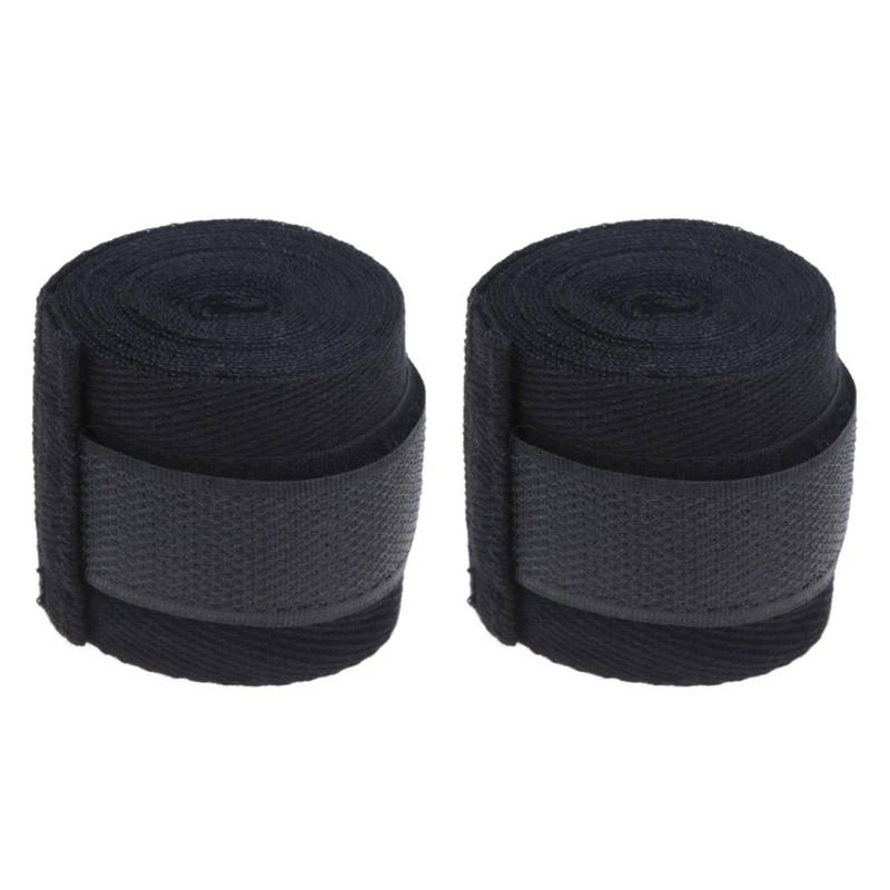 2 Pc 2.5M Eslatic Cotton Sports Strap Boxing Bandage For Sanda Muay Thai Mma Taekwondo Hand Gloves Wraps