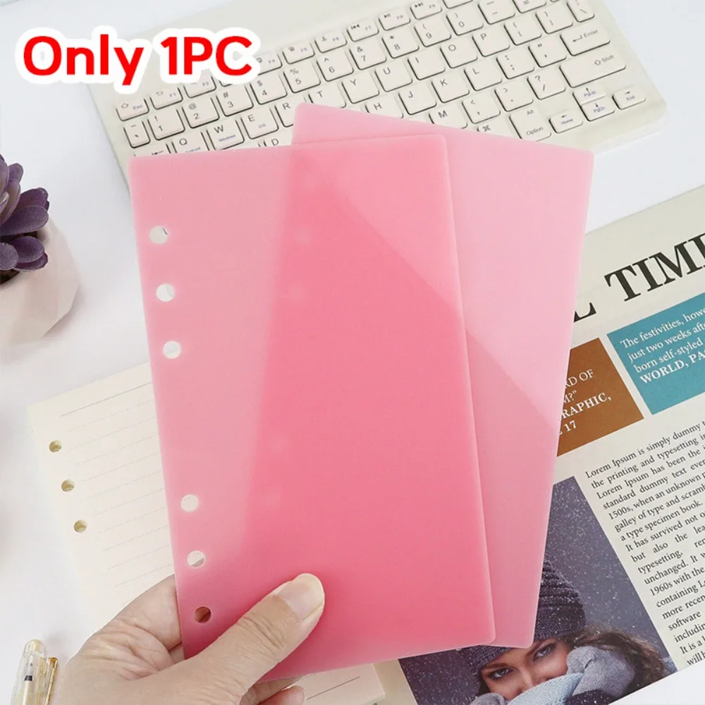 Акриловая обложка для блокнота A6, прозрачный блестящий чехол для блокнота с отрывными листами, офисные канцелярские принадлежности, переплет, чехол для блокнота, подарок папка обложка для тетради со сменными блоками а5 хард красный кожзам интегр переплет 4 кольца блинт тиснение инд уп