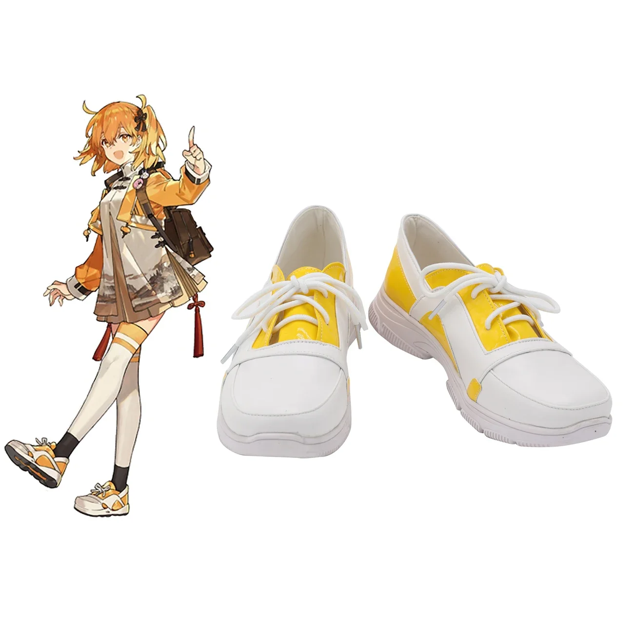 Обувь для косплея Fate Grand Order FGO Fujimaru Ritsuka 4-я годовщина желтые ботинки