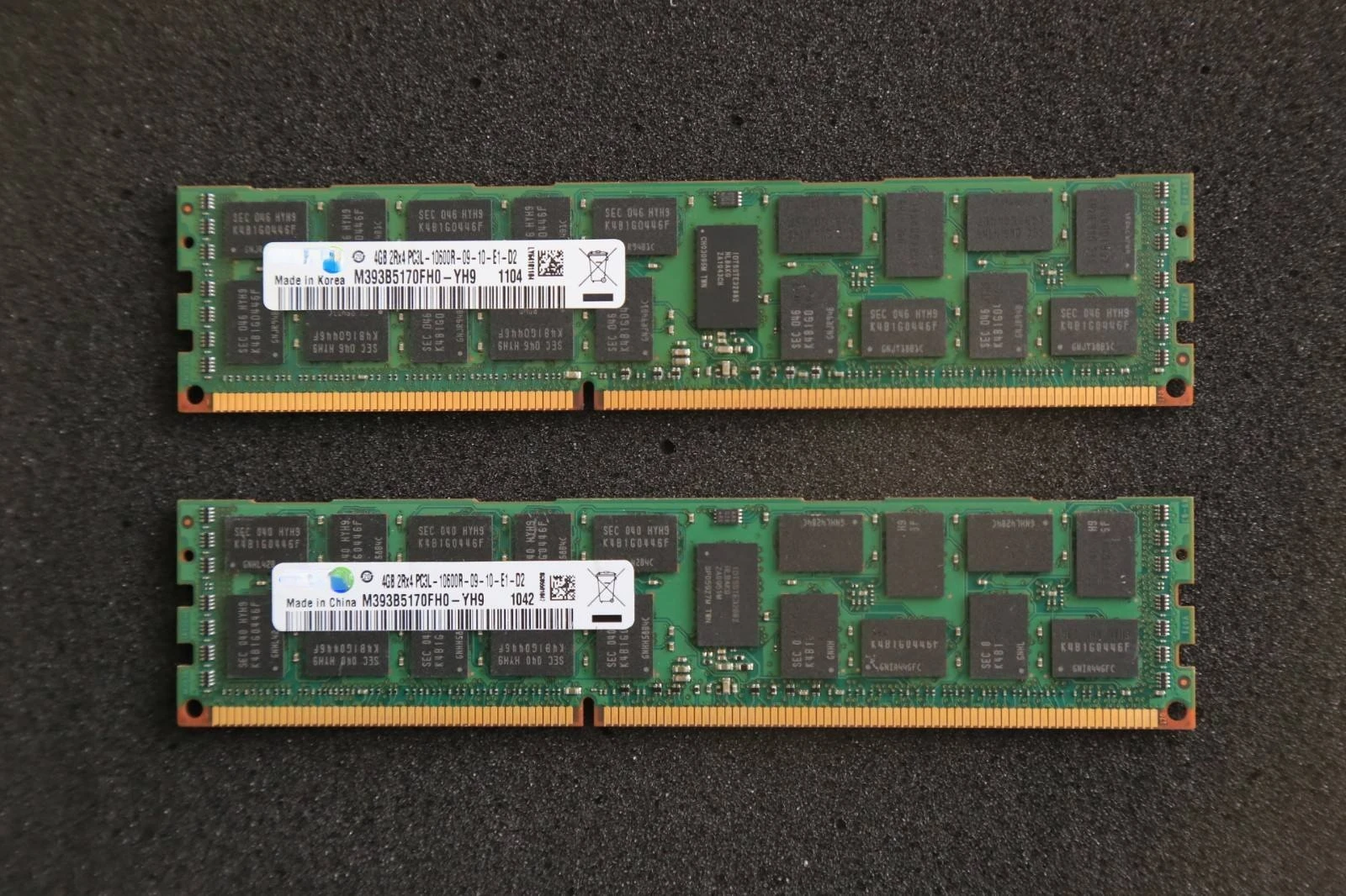 

RAM R410/R610/R710/R720/T410/R910 4G 1333 ECC REG server memory