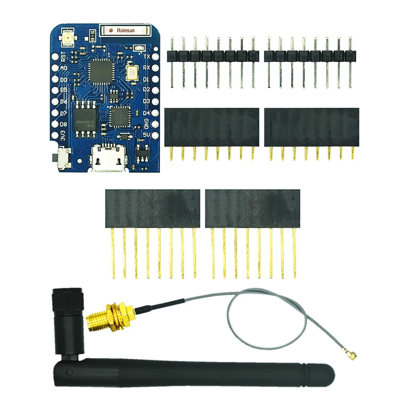 WeMos D1 Mini Pro V3.0 NodeMcu 4 Мб/16 Мб байт Lua WIFI Интернет вещей макетная плата на основе ESP8266 CH340G Nodemcu V2