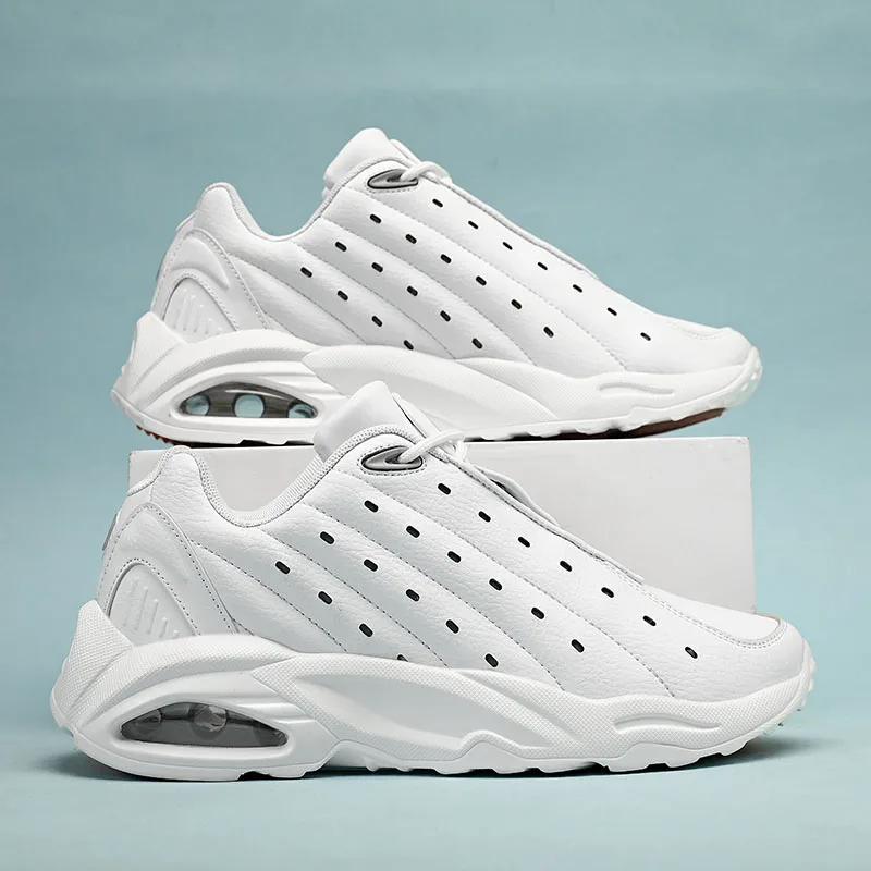 Brand Mens Basketball Shoes Breathable Air Cushion Sneakers Mens Casual Running Shoes Comfortable Non-Slip Sport Tennis Shoes