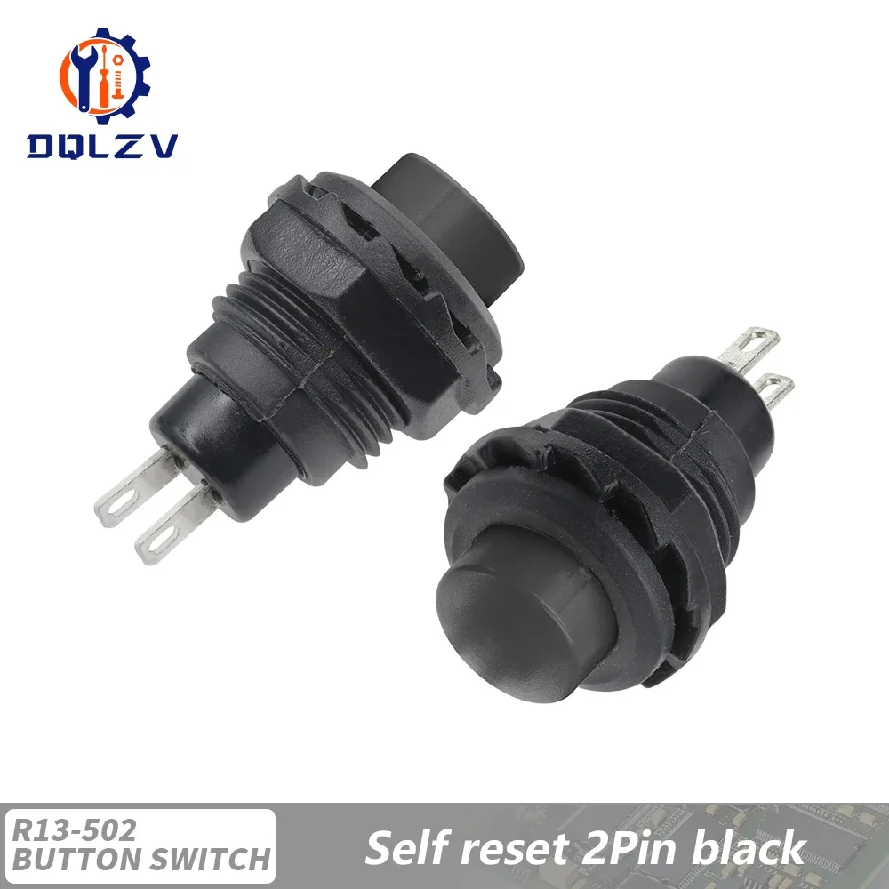 

Самовосстанавливающийся переключатель с круглой головкой, 12 мм, 2 А, 125 В переменного тока