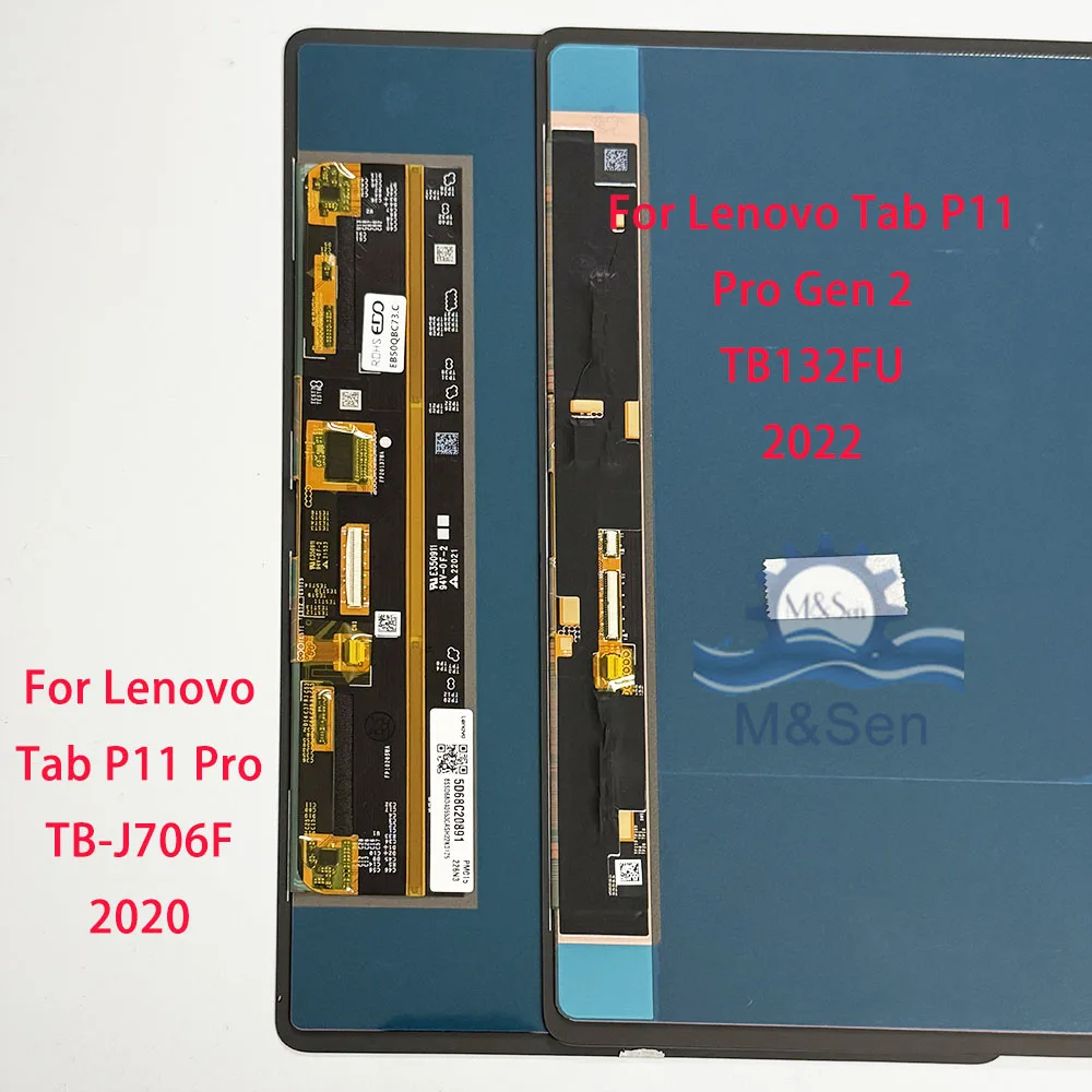 Фото ﻿   Оригинальный OLED-экран 11.2 дюйма для Lenovo Tab P11 Pro Gen 2 TB132FU 2022, LCD-дисплей 11.5 дюймов для Tab P11 P11 Pro TB-J706F 2020 №3