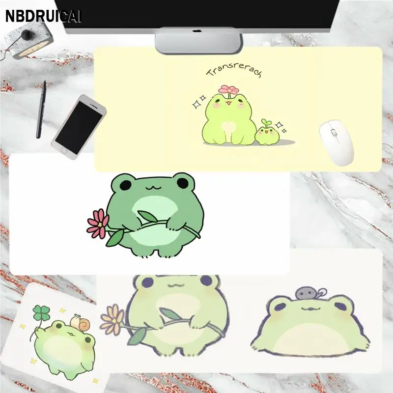 

Kawaii Cute Green Frog Cute Rubber Mouse Durable Desktop Mousepad Size For Gameing World Of Tanks CS GO Zelda