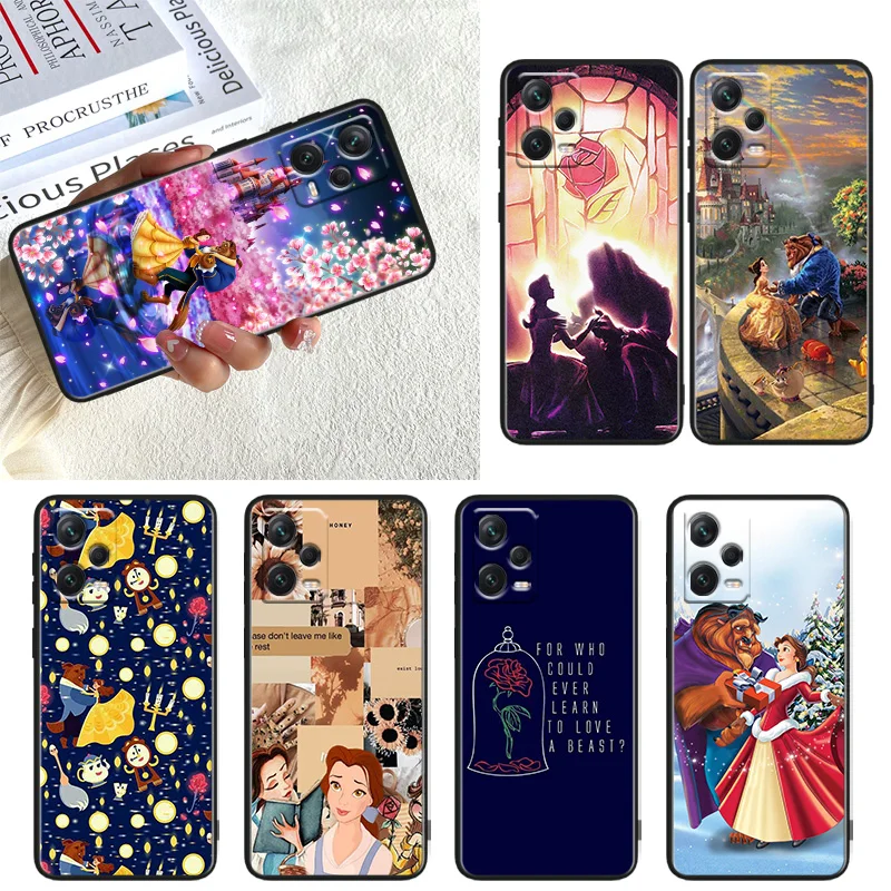 

Beauty and the Beast Phone Case For Xiaomi Redmi Note 11E 11T 11S 10T 10S 9S 9T 8T 7 Pro Plus Lite Max Black Cover