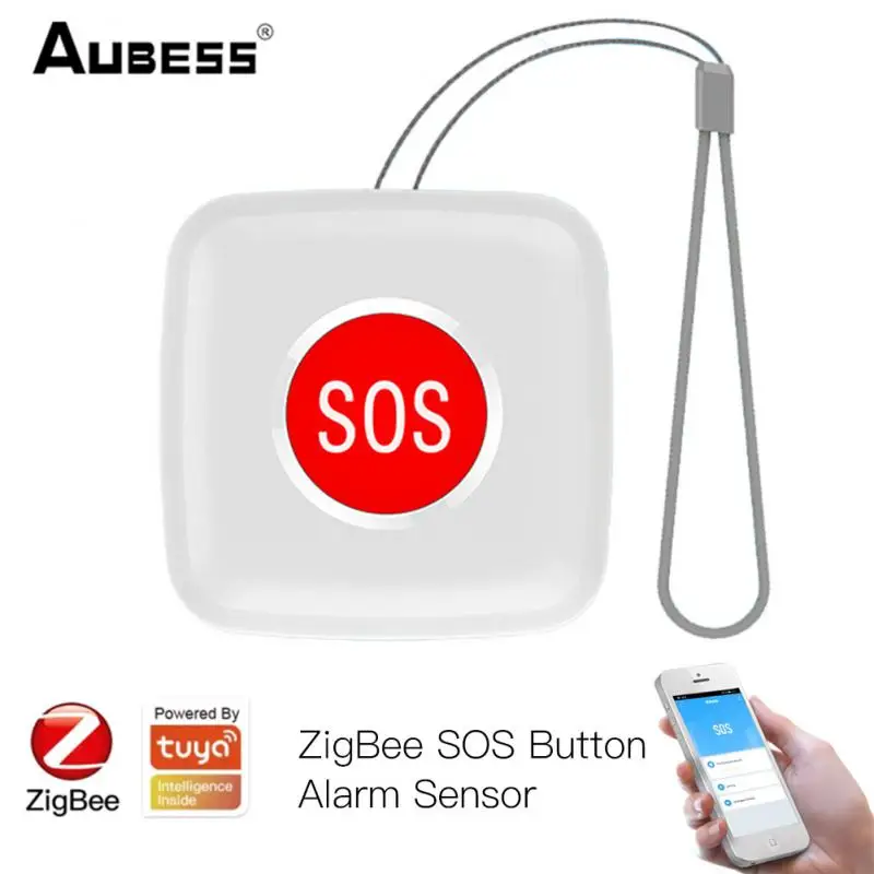 Кнопка SOS Tuya ZigBee водонепроницаемая аварийная сигнализация для пожилых людей с