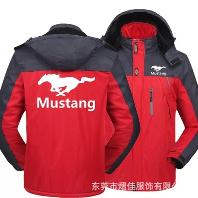 

Winter Jacket Men for Mustang logo Thick Velvet Warm Coat Male Windproof Hooded Outwear Casual Mountaineering Overcoat C