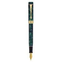 jinhao 100a resin fountain pen dark green ink pen arrow clip iridium effmbent nib with converter for business office school