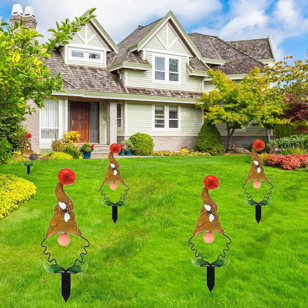 

Металлические карликовые украшения, художественная вставка, гномы для двора, сада, уличное украшение, уличная фигурка, домашние украшения