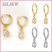 copper vintage irregular oval stone pendant drop earrings for women hanging earrings wedding party female jewelry 2022 trend new
