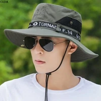 2022 new style bone masculino outdoor sunshade hat big eaves fishing gorro hombre summer beach fashion trend leisure bucket hat