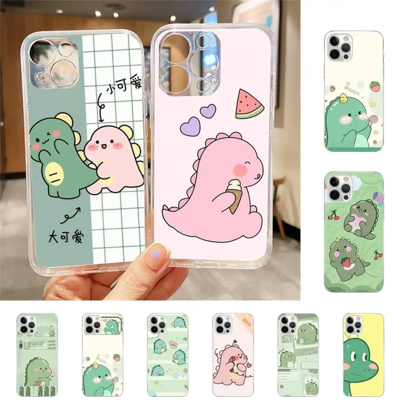 

Cute Dinosaur Baby Fashion Phone Case For Iphone 7 8 Plus X Xr Xs 11 12 13 Se2020 Mini Mobile Iphones 14 Pro Max Case
