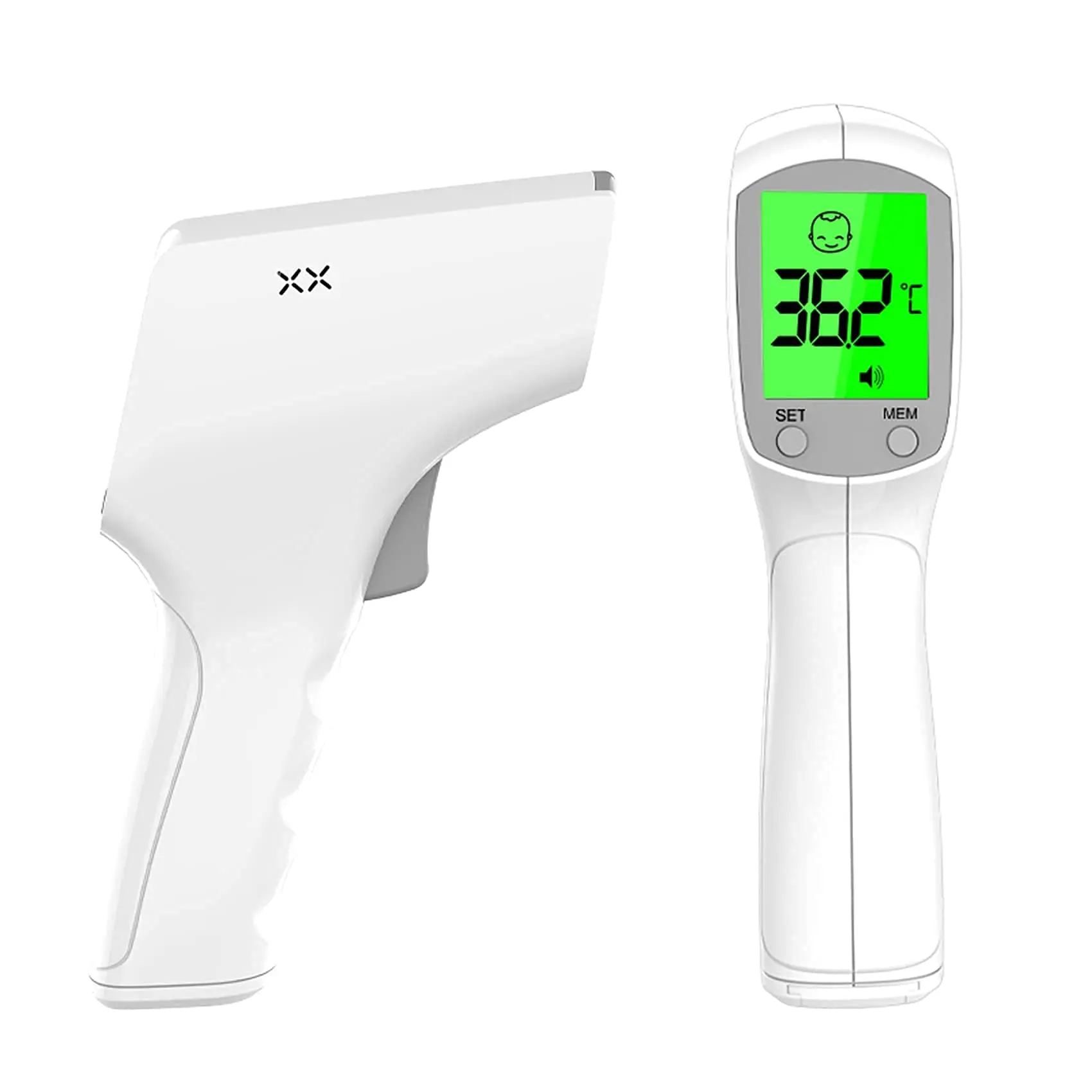 

Digital Infrared Forehead Thermometer No Touch Temperature Checker with High Thermometer Alarm & Instant Accurate Read UFR103