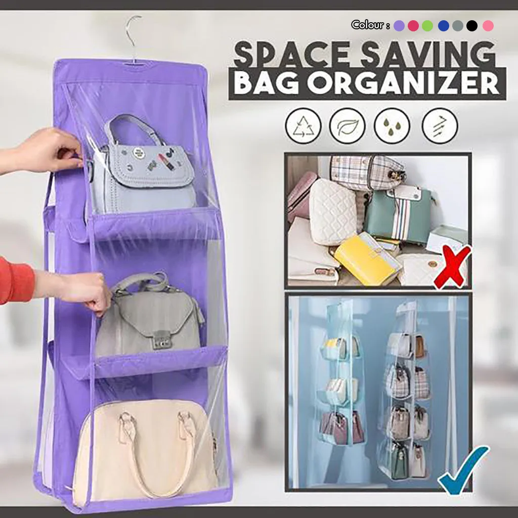 

Bag for Blanket Storage Space Saving Bag Organizer Wardrobe Hanging Storage for under Bed Dorm Organizers And Storage