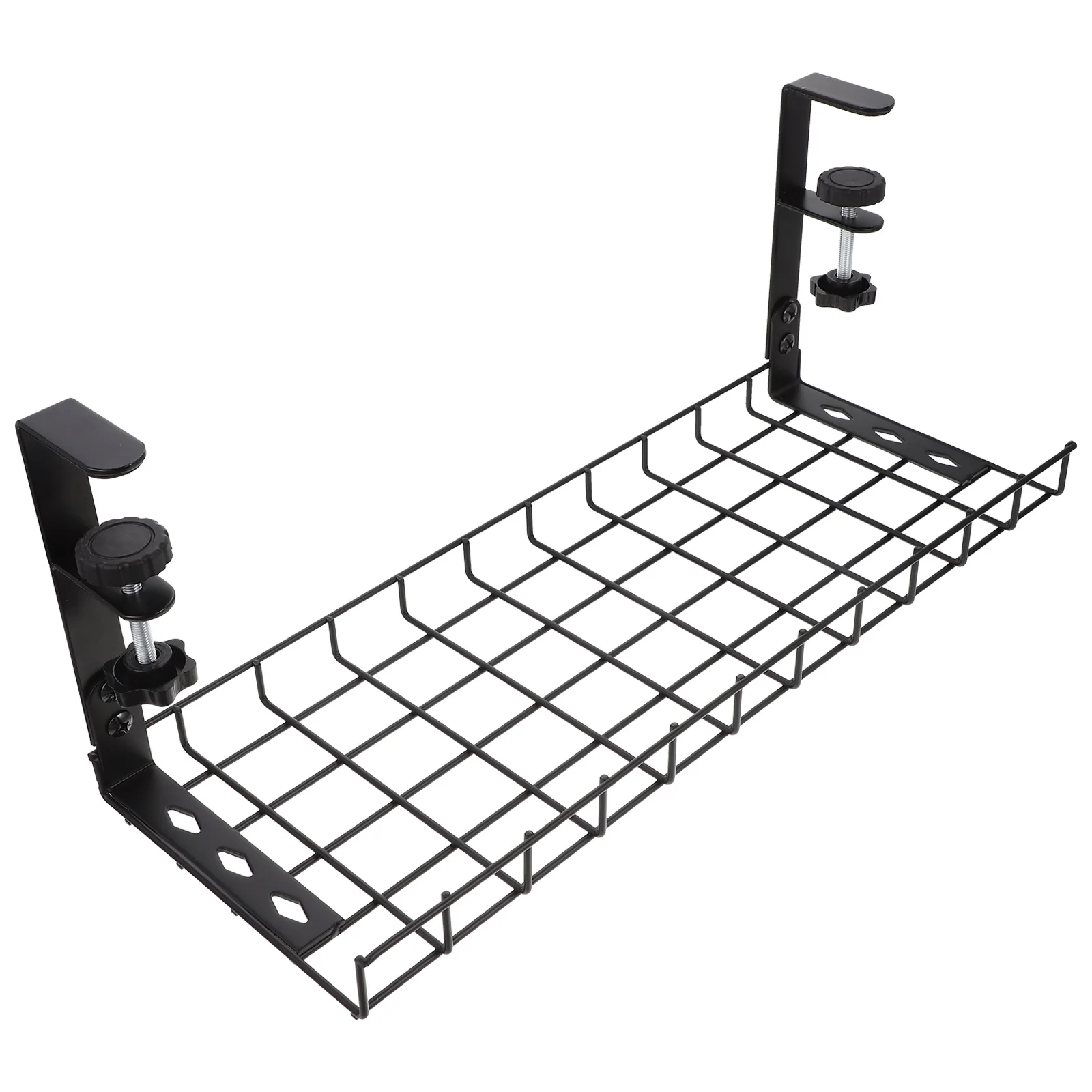 

Under Desk Cable Management Rack Drill Wire Cable Organizer Tray for Office Home