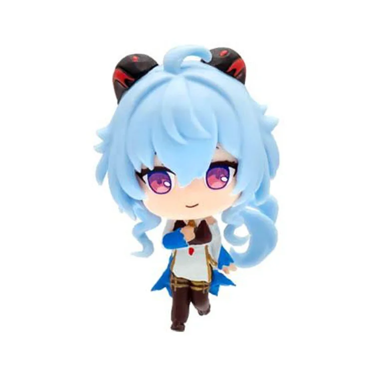 Фото 6 шт. 10 см аниме Genshin Impact BUSHIROAD Vol.2 фигурка из ПВХ игрушечная ролевая моракс тартаглия кэцин Ци ганью Сяо модель куклы игрушки подарки №4