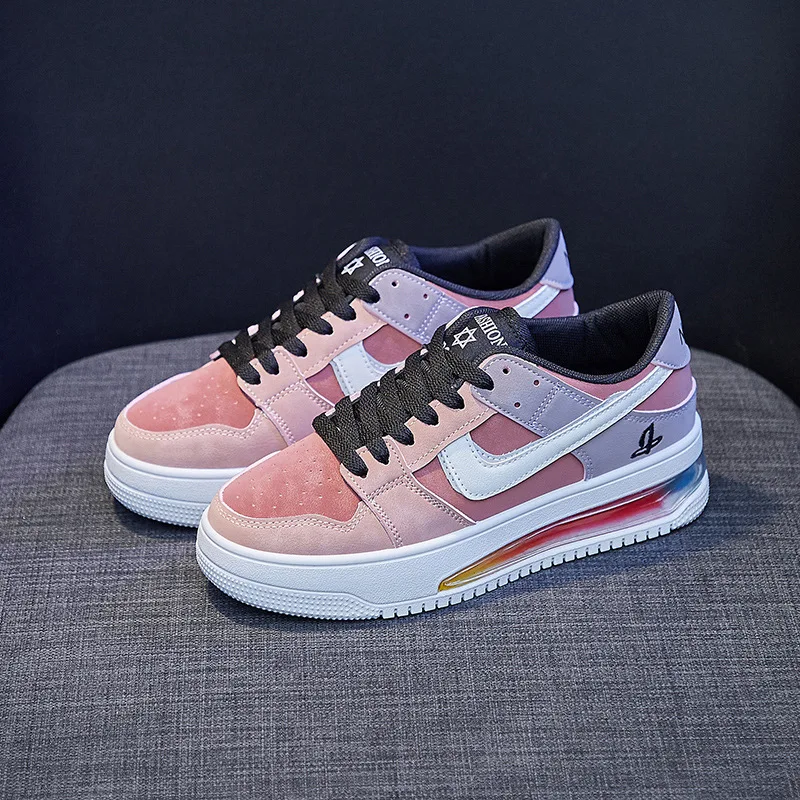 

Shoes Woman Small White Shoes Female New Student Korean Platform Board Shoes Female Running Shoes Lace Up Skateboard Shoes