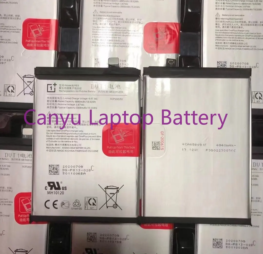 

Новый высококачественный аккумулятор BLP813 для OnePlus Nord N100 BE2011, BE2012, BE2013 5000 мАч с инструментом