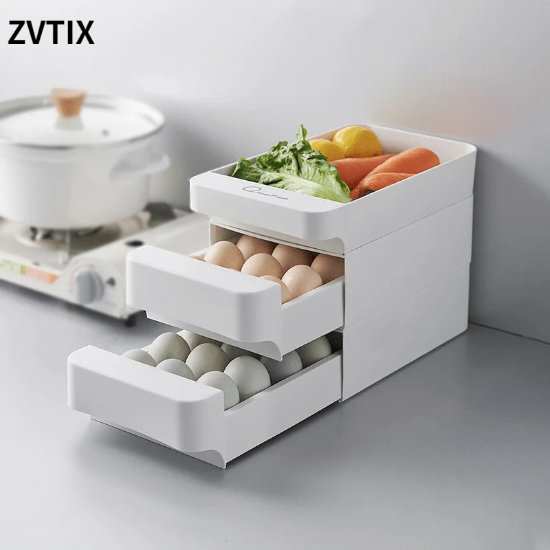 

Plastic Box For Storage Of Eggs Such As Drawer Container For Storing Food From Household Kitchen Items Fridge Egg Organizer Tray