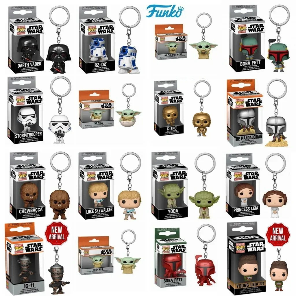 FUNKO POP Star Новые войныYong Leiya с Лолой IG-11 Skywalker Chubacca R2-D2 Darth Vader Str комплексный карманный