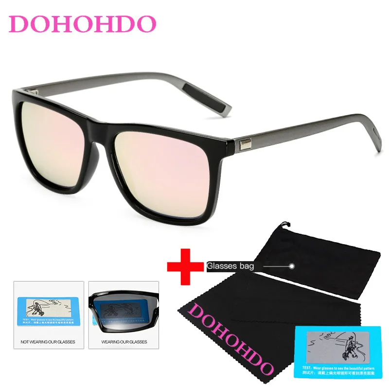 

DOHOHDO Polarized Sunglasses For Men Lens Vintage Women Glasses Top Quality Square Eyewears Unisex Driving Googles Gafas UV400