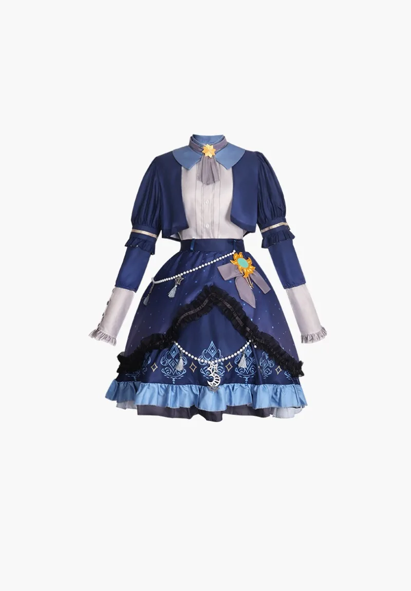 Фото Красочное платье со звездами PJSK для Akiyama Mizuki Shinonome Ena Asahina Mafuyu, костюм для косплея YOISAKI KANADE, одежда на Хэллоуин №2