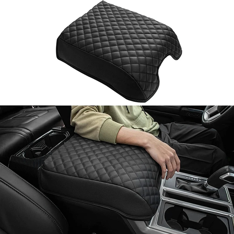 Чехол на центральную консоль из искусственной кожи для Ford F150 2015-2020/F250 F350 F450 и