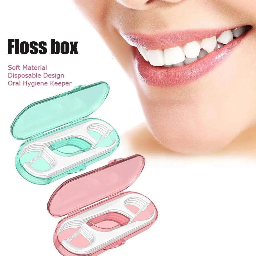 

Dental Floss Stick Portable Box Disposable Toothpicks Random Teeth Floss Deep Floss Interdental Cleaning Dental Brush 10pcs D5C3