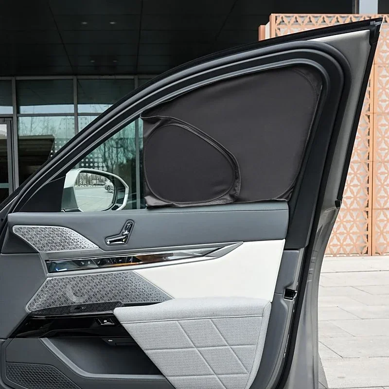 Фото Автомобиль для BMW I7 7 серии G70 2023-2026, анти-УФ-изоляция, черный солнцезащитный козырек для окон, защитный чехол, аксессуары для интерьера №2