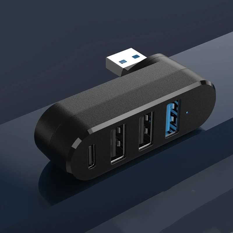 4-портовый концентратор USB вращающийся на 180° USB-разветвитель с 3 портами 1 портом