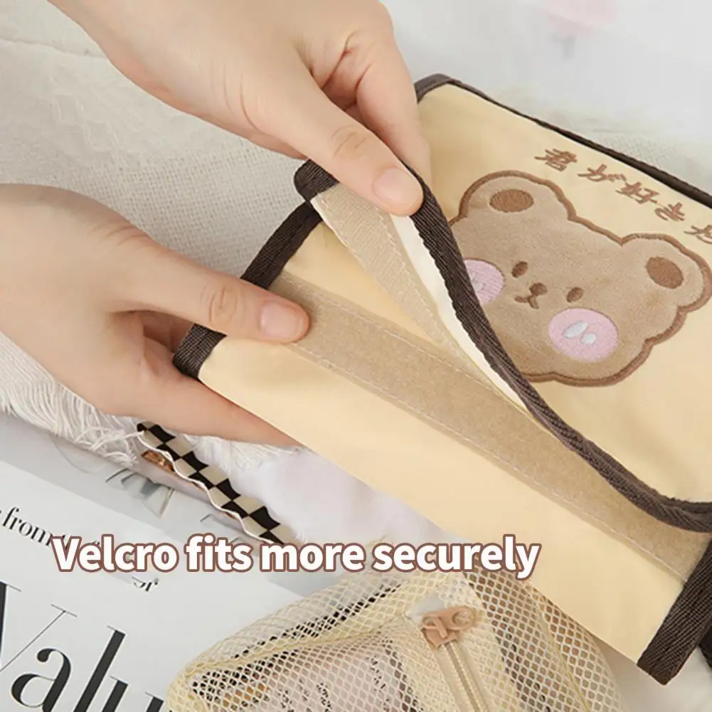 

Convenient Organizer Bag Large Capacity Oblong Shape Beauty Bag Eyebrow Pencil Makeup Organizer Bag