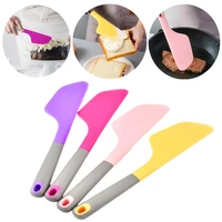silicone cake baking spatula heat resistant non stick cooking kitchen utensils smoother soft butter baking pastry tools spatula