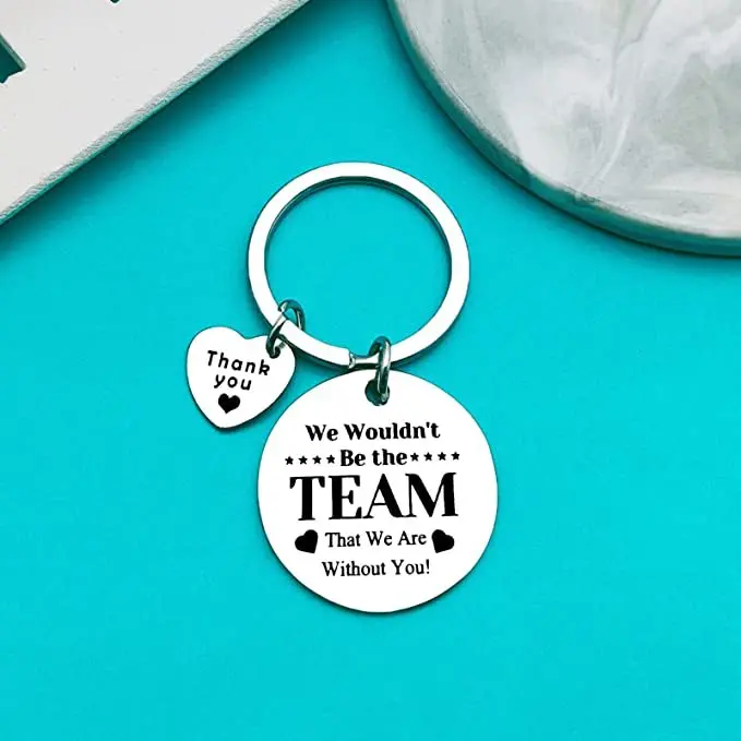 

Stainless steel keychain encourages thanksgiving colleagues friendship gifts thanksgiving christmas