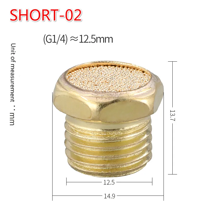 

Пневматический глушитель латунный M5