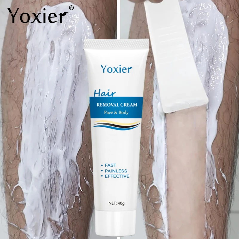 

Yoxier Hair Removal Cream Fast Whole Body Nourish Gentle Painless Non-Irritating Repair Smooth Unisex Private Parts Care 40g
