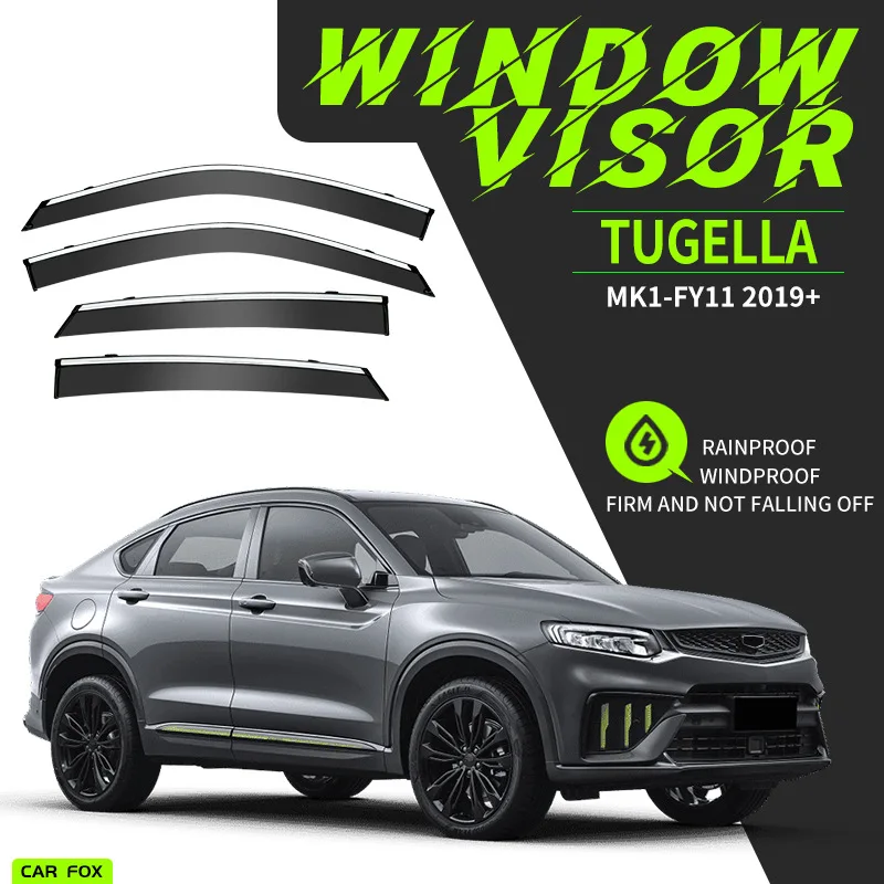 

For GEELY Tugella Window visor Weather Shield Side Window Deflector Car windshield weather shield Car accessories