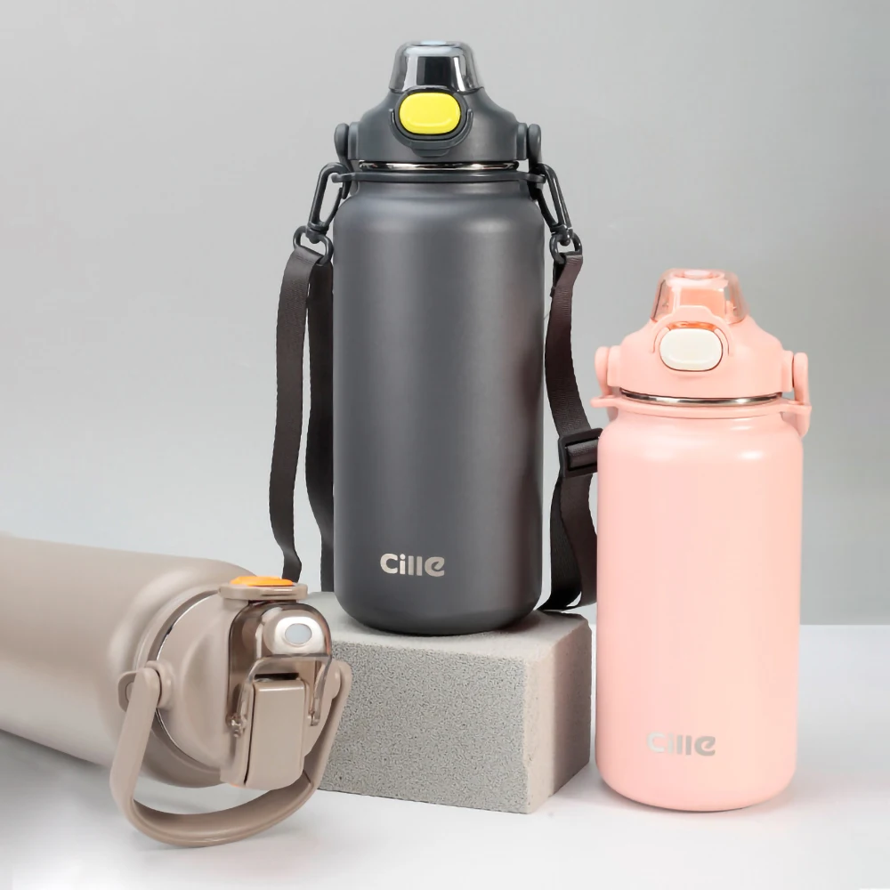 

1600/1300 мл Термос, чашка большой емкости, мужской и женский термос, портативная большая чашка для воды из нержавеющей стали 316