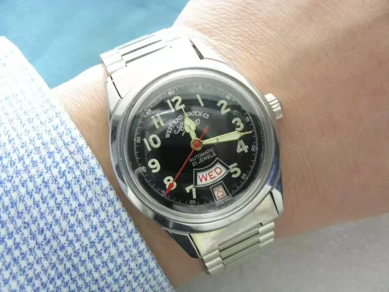 Фото Веерообразные часы-календарь Original West End Automatic India Military Watch ETA 2846 №1