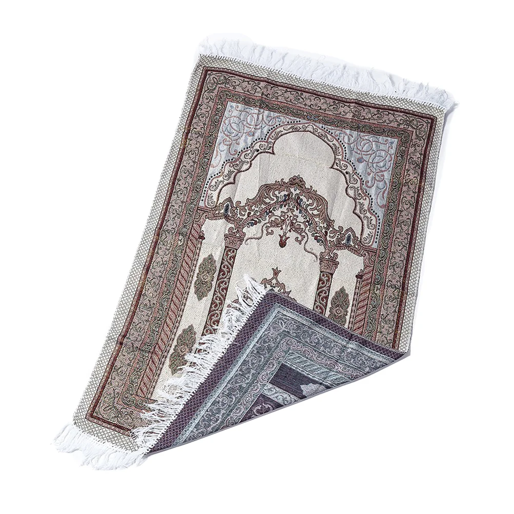 

Muslim Prayer Rugs Islam Ramadan Praying Mat Portable Prayer Carpet Islamic Praying Wall for Turkish Janamaz Salah Kaaba Living