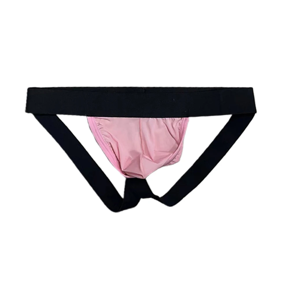 

Трусы-брифы мужские из ледяного шелка, с открытой ягодицей