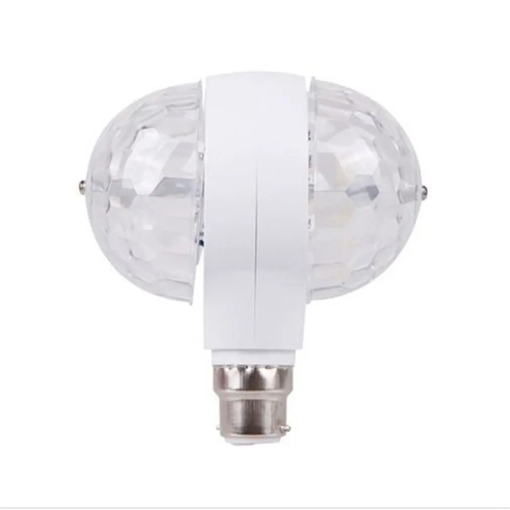 

LED Bulb Light 6W Rotating Bulb Light With Dual Head Magic Stage Light Disco Lamp Mini Stage Atmosphere Light