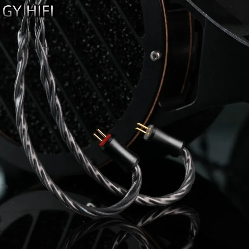 Фото GY HiFi-378 8-жильный кабель для наушников Guhe из монокристаллической меди с разъемами 2.5/3.5/4.4 мм, 0.78-контактный QDC MMCX IE900 для проводных наушников №4