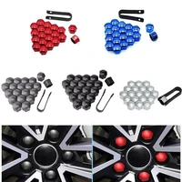20pcs 21mm car hub screw cover wheel nut cap bolt rims nuts blackgreysilver platingelectroplated red removal tool
