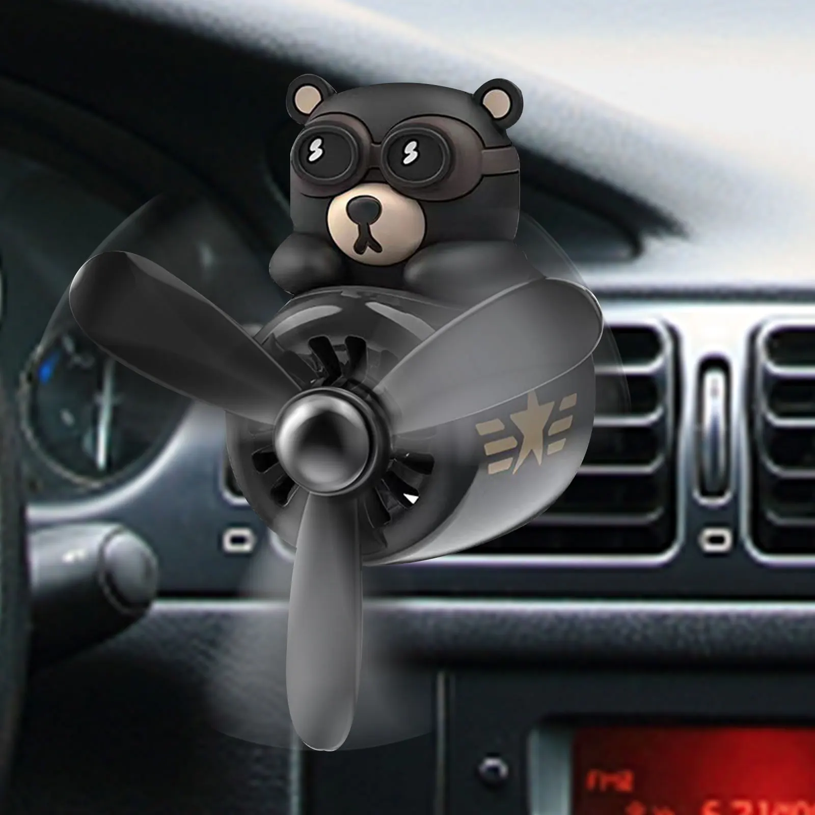 

Car Air Freshener Auto Aromatizante Car Interior Decor Gadget Air Outlet Rotating Perfume Creative Cute Cartoon Fragrance