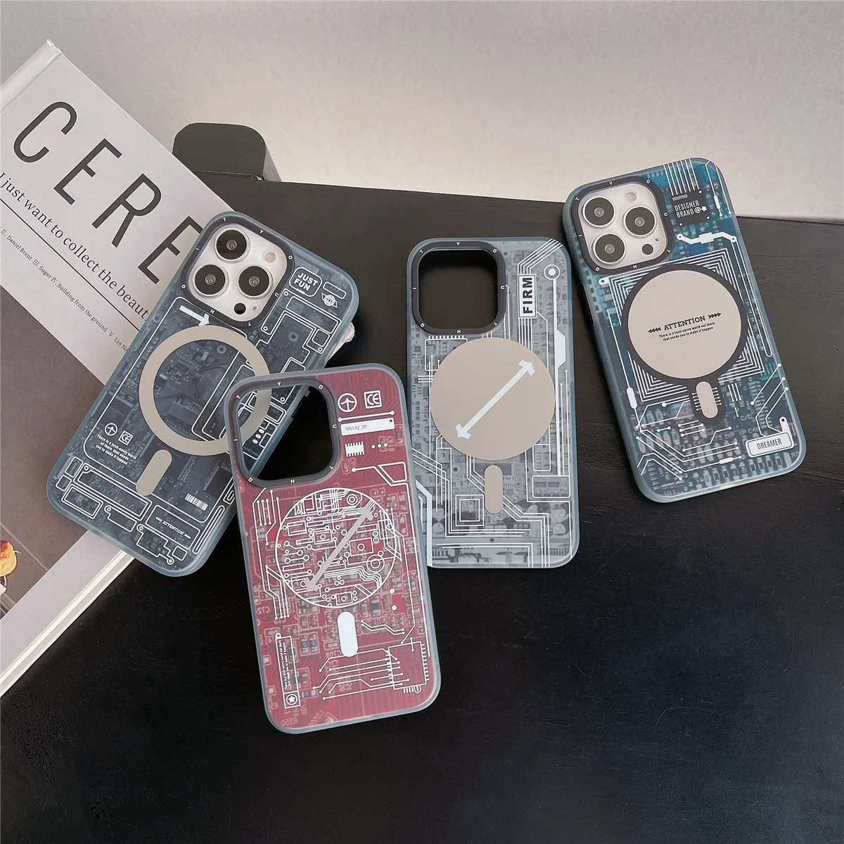 

Tech Circuit Board For iPhone 13 12Pro Max Wireless Charging Case!