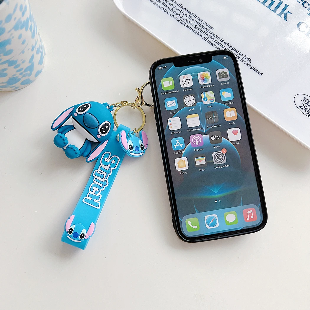 For Huawei Nova 11SE Y72 Honor X6A X7A X7B X8A X5 X9B X8B 90 100 200 lite Kawaii Stitch Case With Keychain