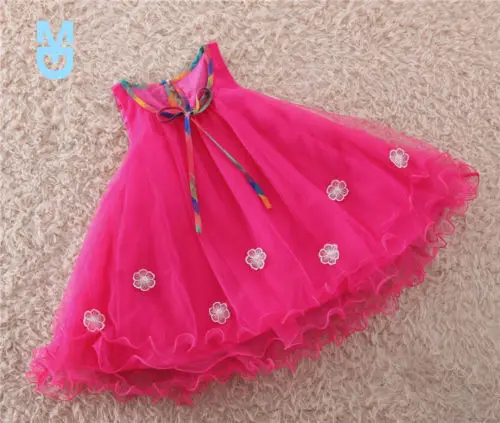 

New Kids Baby Girl Summer Dress Sleeveless Princess Party Pageant Flower Dress Clothes