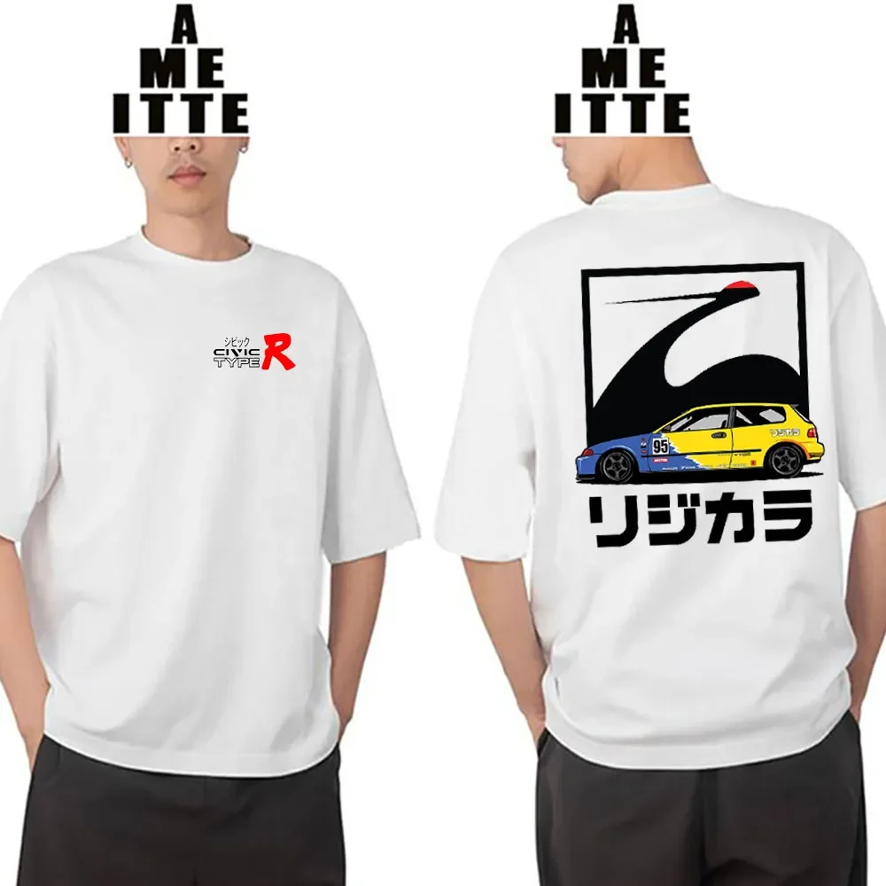 Футболка JDM CivicEG6 для хэтчбека ложка спортивный автомобиль новинка Мужская